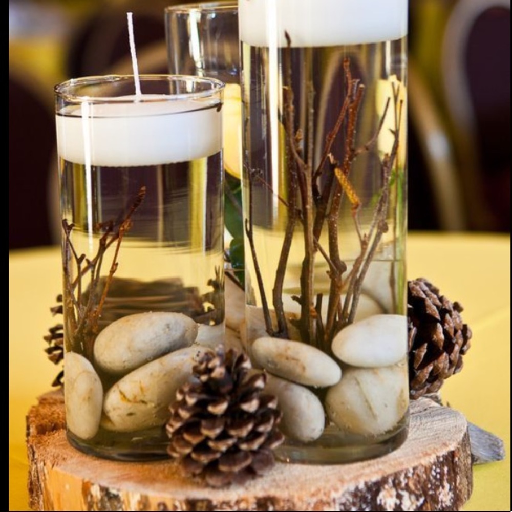 TWO 6”Glass Cylinder Vases -Home, Office, Weddings - Picture 9 of 11